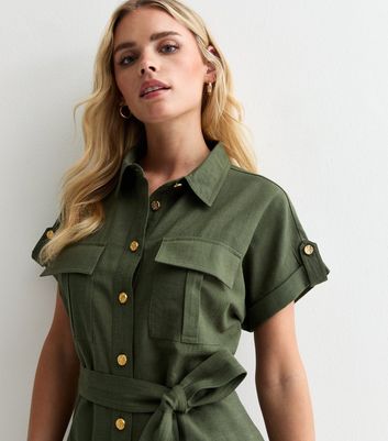 Utility kleid khaki Clearance